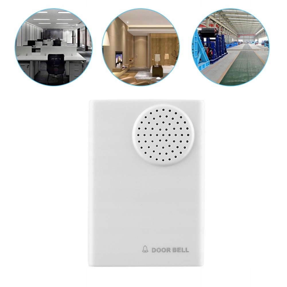 DZWONEK PRZEWODOWY DO DRZWI Z GŁOŚNOŚCI 120 DB Waga produktu z opakowaniem jednostkowym 0.06 kg