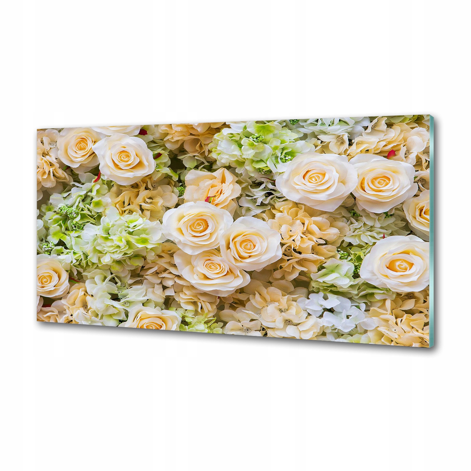 Sklenený panel do kuchyne Ruže 120 x 60 cm Lepidlo