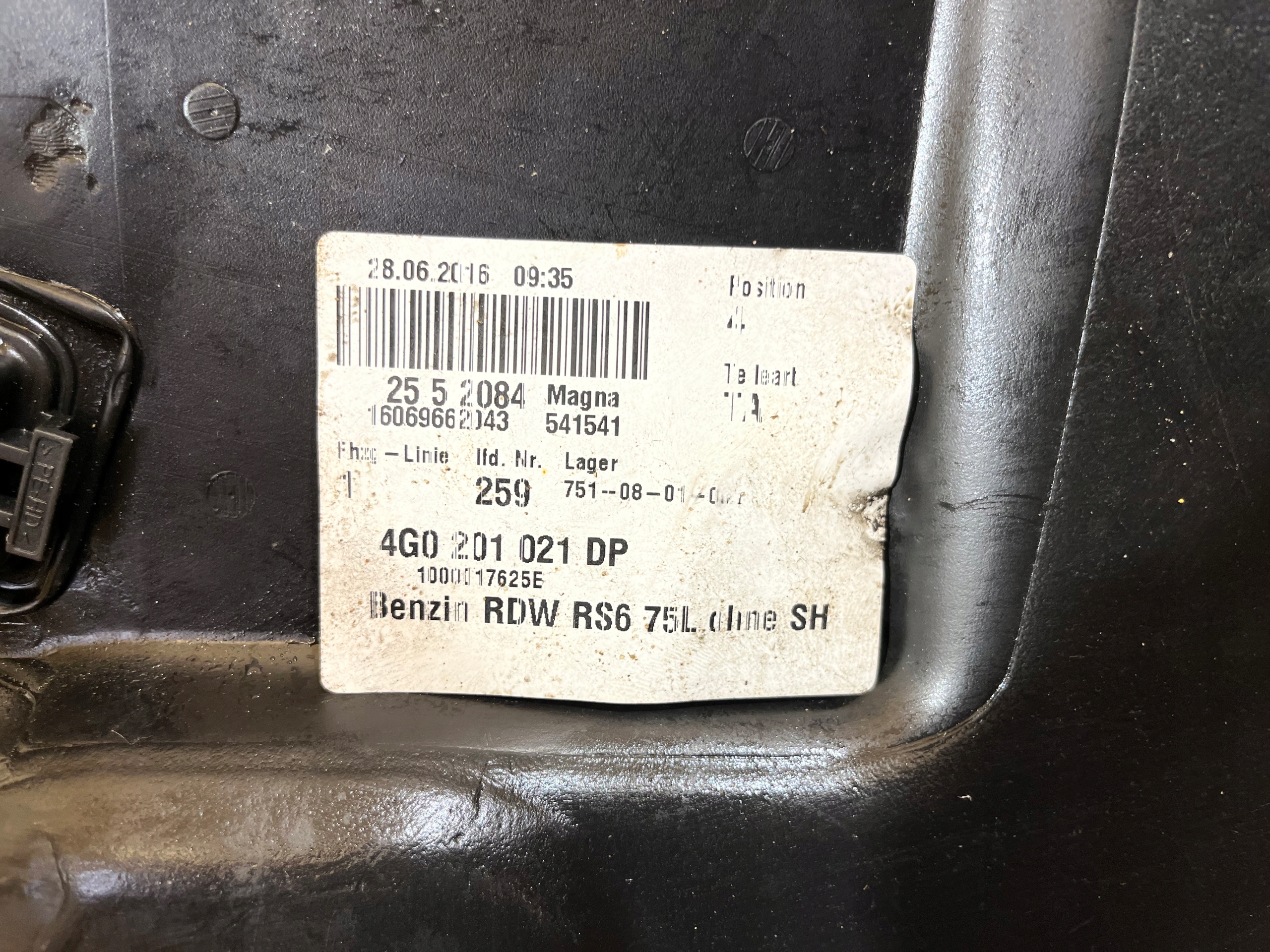 TANK KPL.AUDI RS6 C7 4.0TFSI LIFT 1