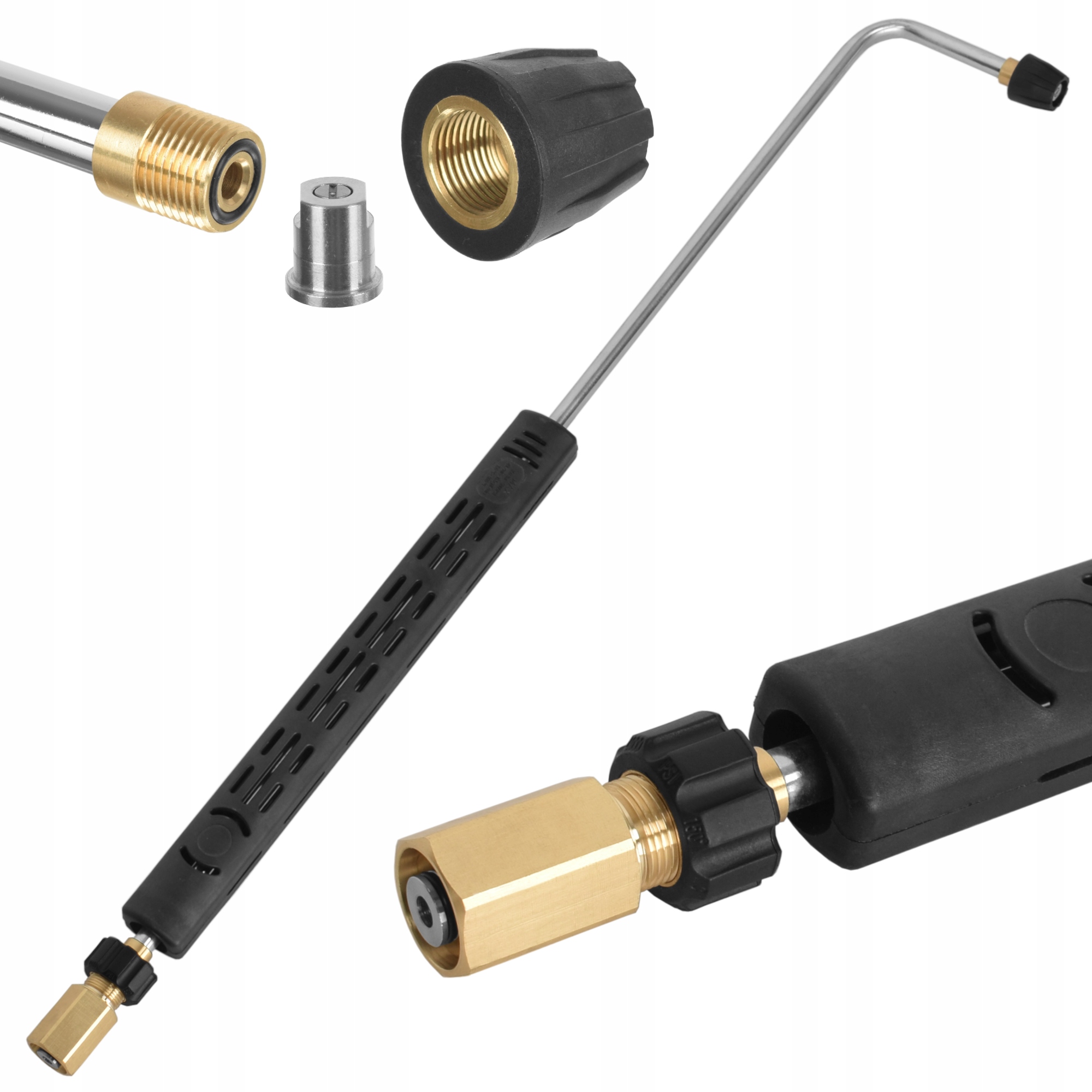 Lanca kątowa dysza gwint M22 Easylock do podwozi myjki Karcher Hd Hds 900mm