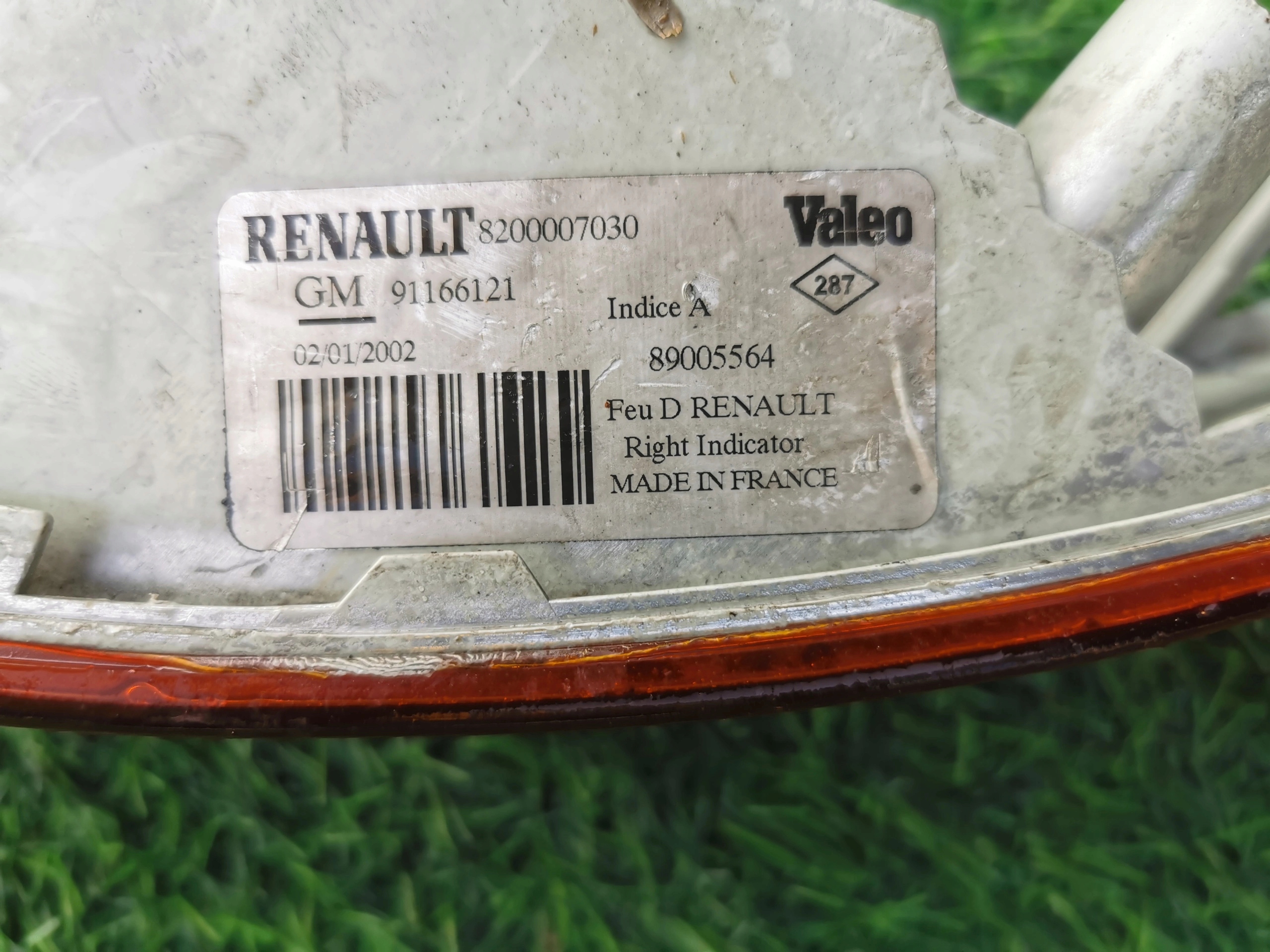 RENAULT TRAFFIC II light front right 8200007030 91166121 89005564