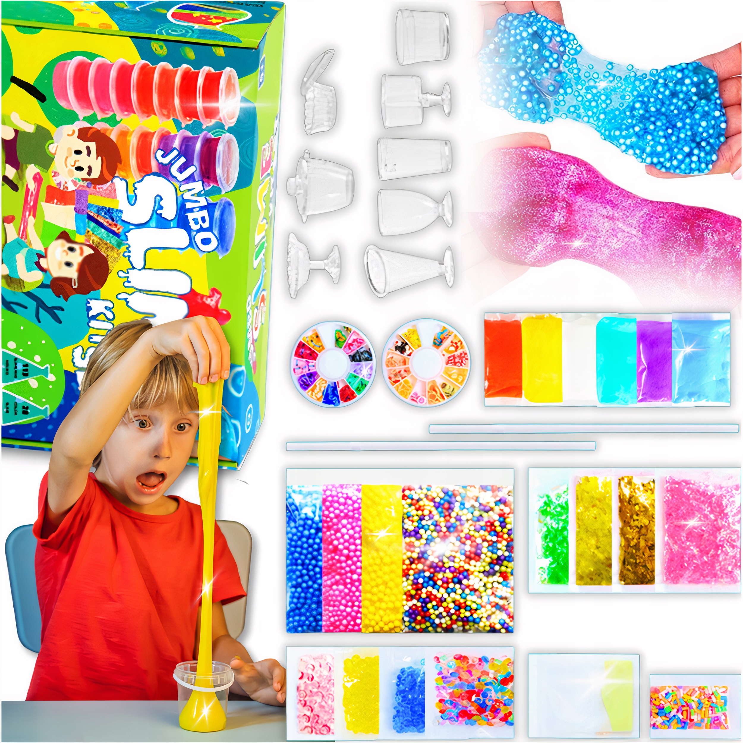 SLIME WIELKI ZESTAW DO ROBIENIA GLUTÓW XXL - 128w1 NA DZIEŃ DZIECKA PREZENT EAN (GTIN) 0759765803387