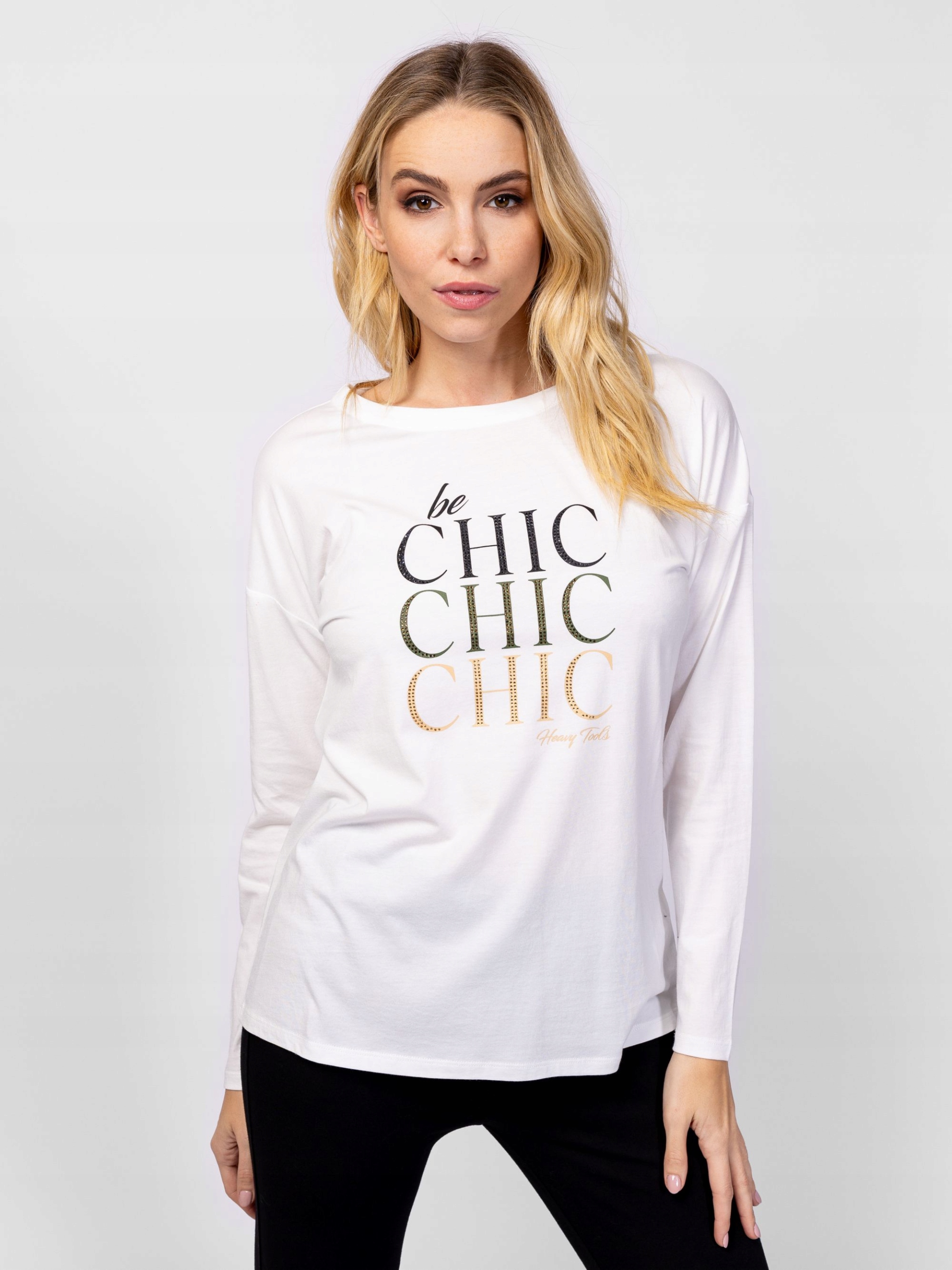 Heavytools Dámská Halenka S Dlouhým Rukávem Carmina Ecru Krémová XXL