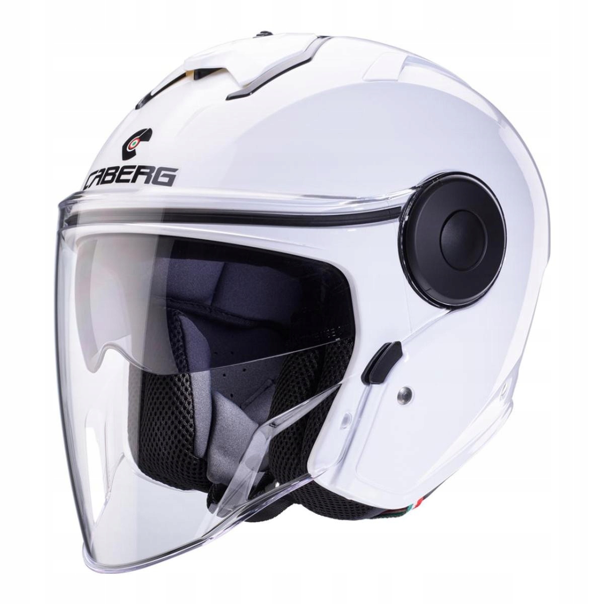 Otvorená Prilba Caberg Soho Solid Gloss Biela Veľkosť M