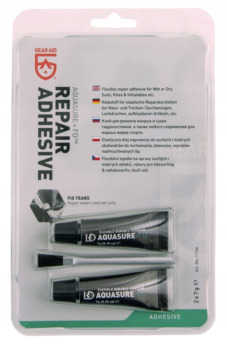 Gear Aid elastyczny wodoodporny klej naprawczy 2 x 7g Aquasure