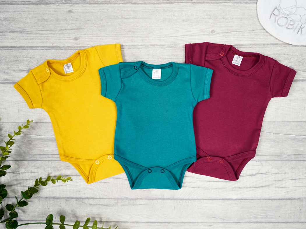 3PAK BODY gładkie r.98 butelkowy bordo musztarda Liczba sztuk w ofercie 3 szt.