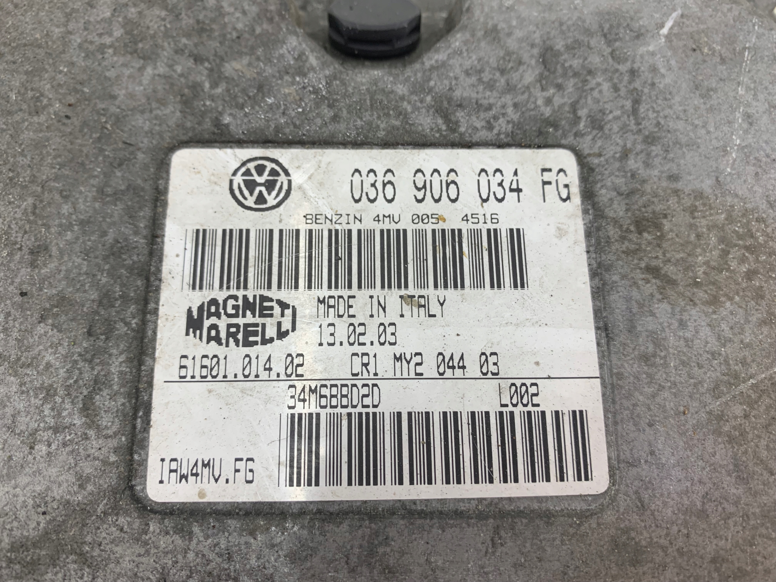 SKODA FABIA e 1.4 Centralina Motore 036906034FG