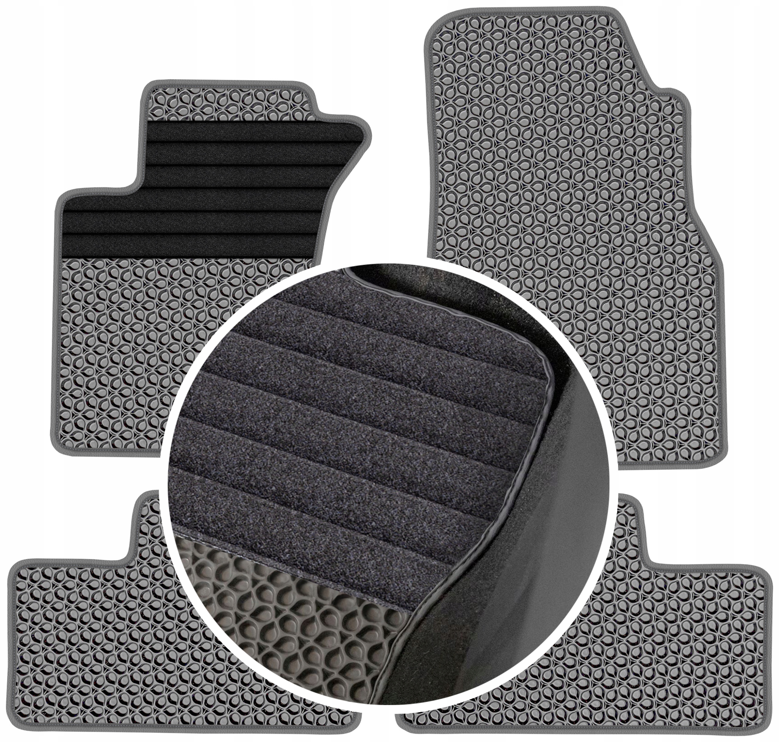 Mercedes ML W163 2000-2005 Gumové rohože do auta Eva Eternity