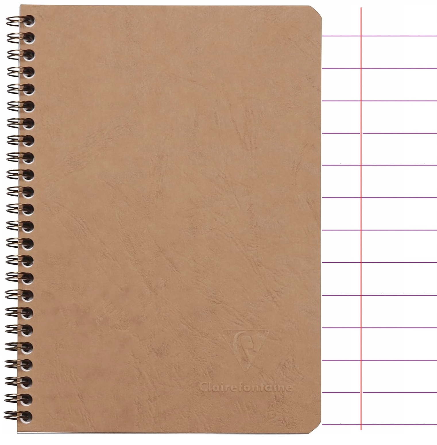 Kołonotatnik W Linię A5 notes na spirali Clairefontaine Age Bag Beżowy