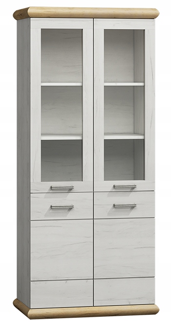 Witryna KORA K3 kraft złoty/kraft biały JARSTOL