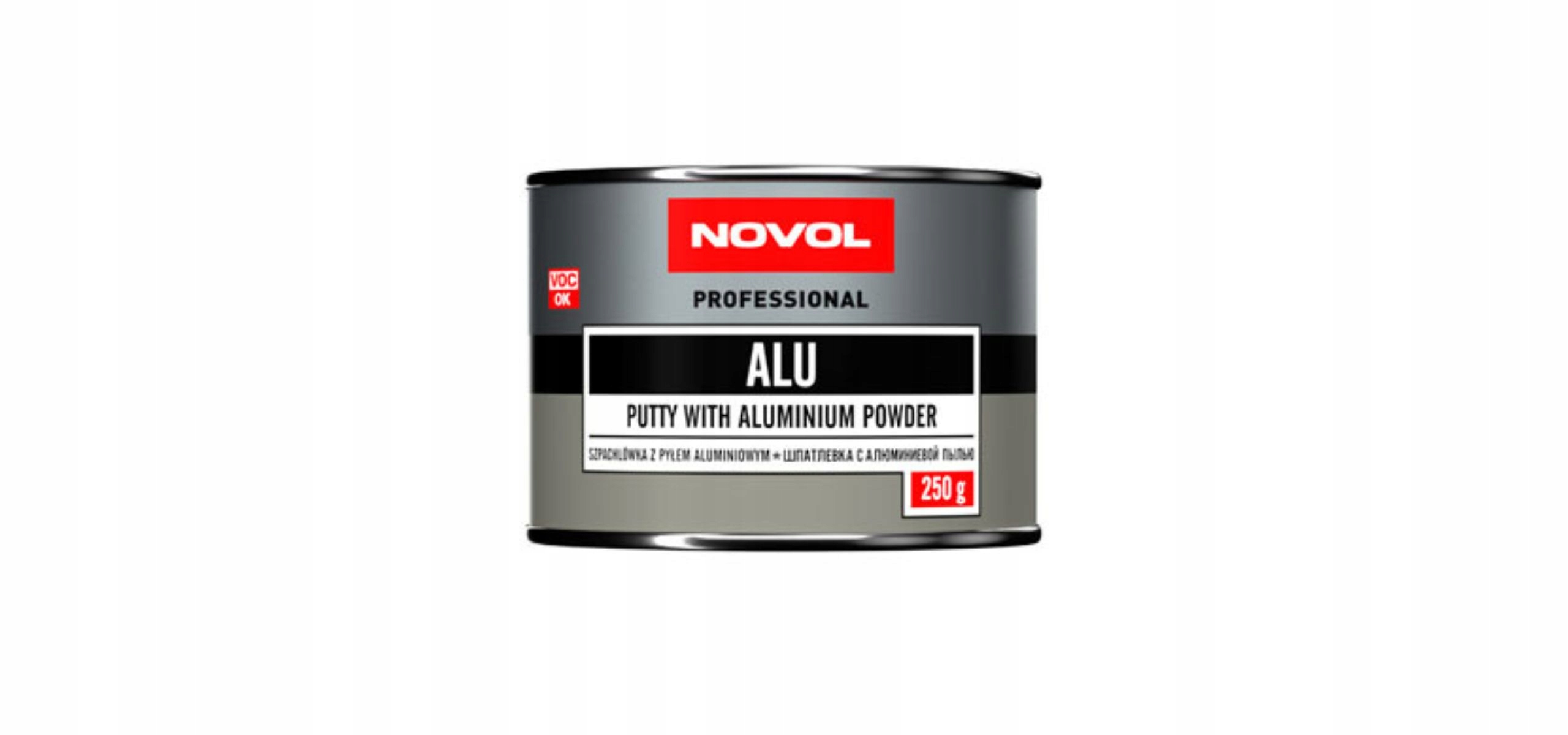 Novol Alu 250g Aluminiowa Szpachla Samochodowa do Napraw Producent Novol