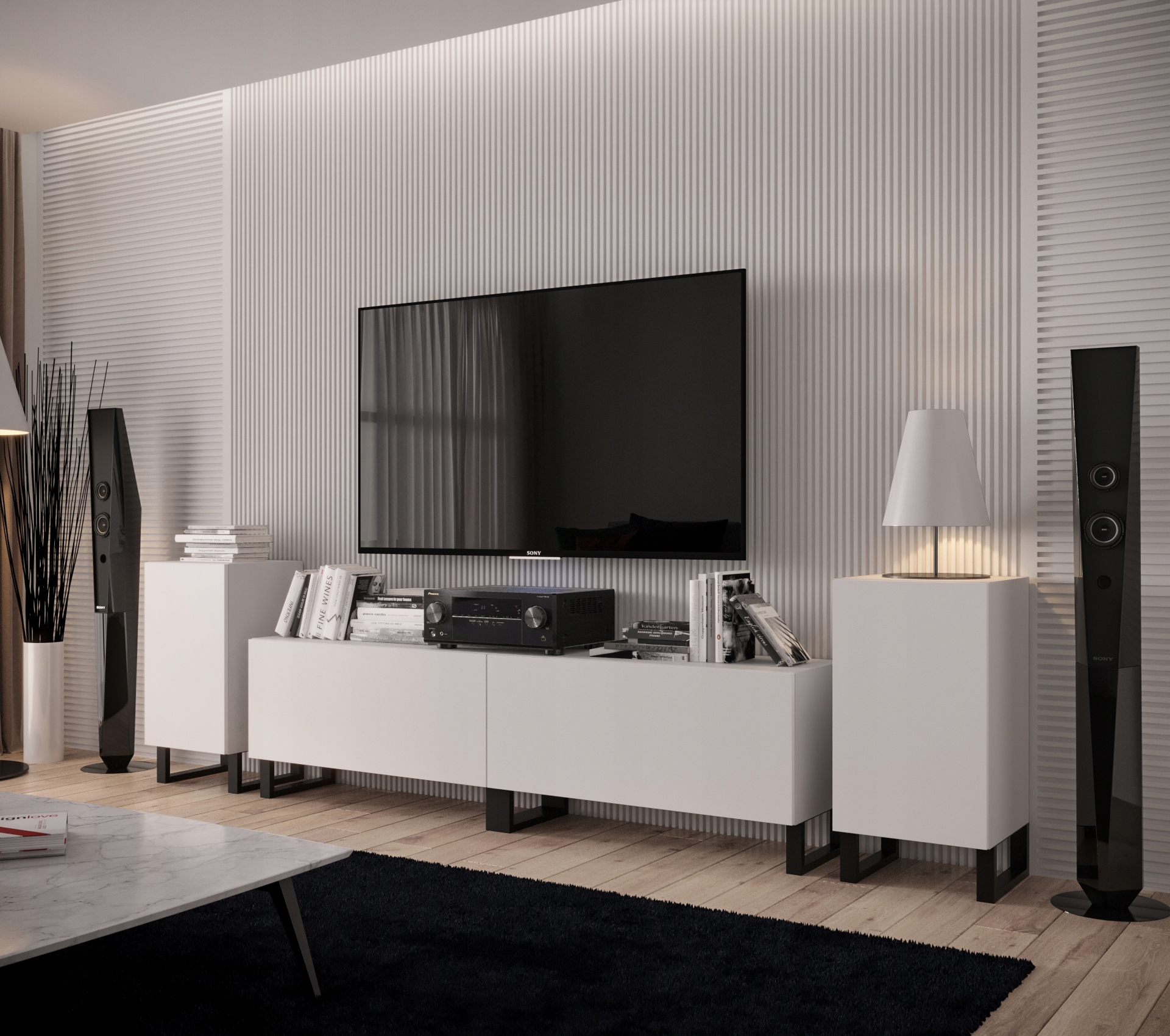 Meblościanka Nowoczesna Salon Meble N108 1A