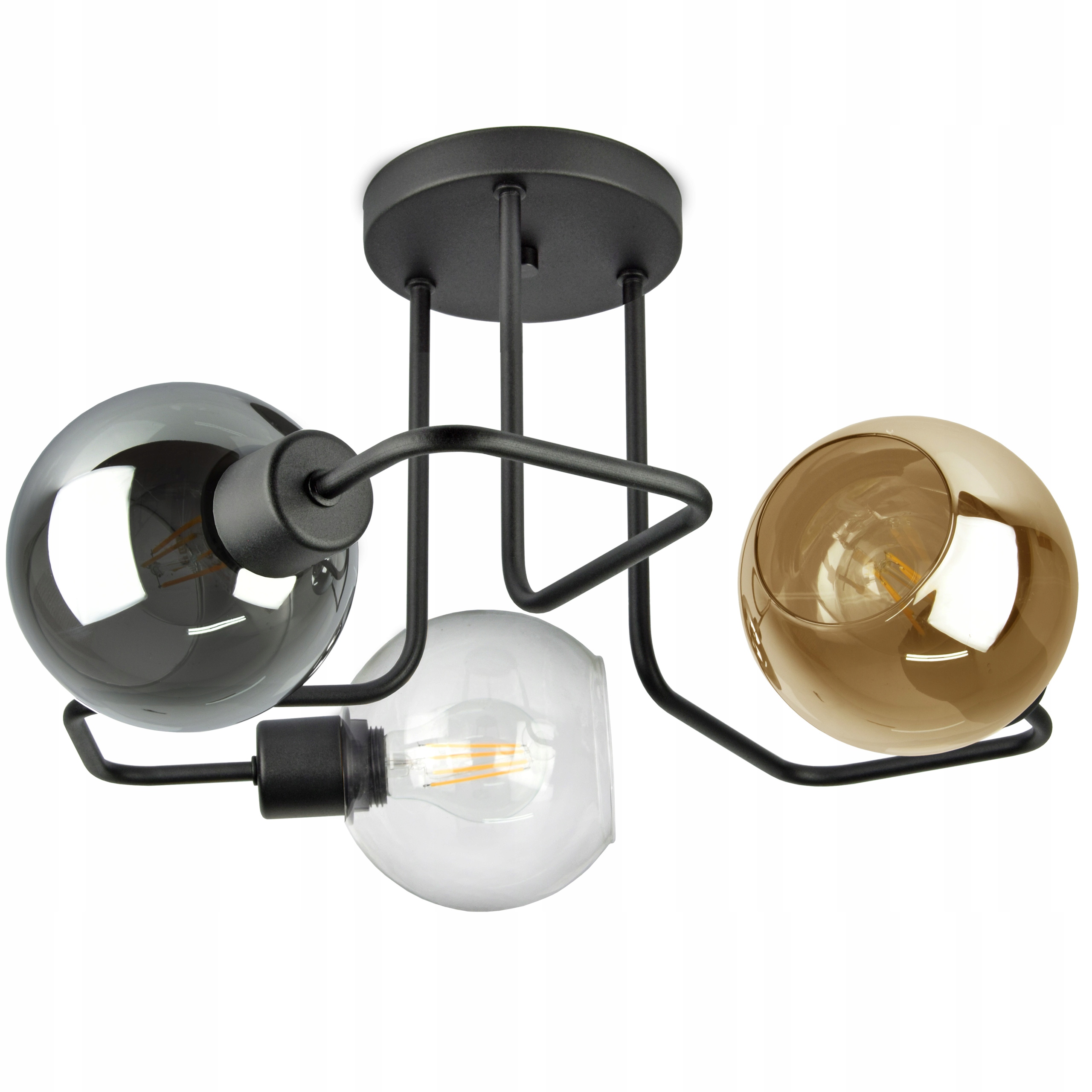 

Lampa Sufitowa Plafon Żyrandol Loft Edison Led Bal