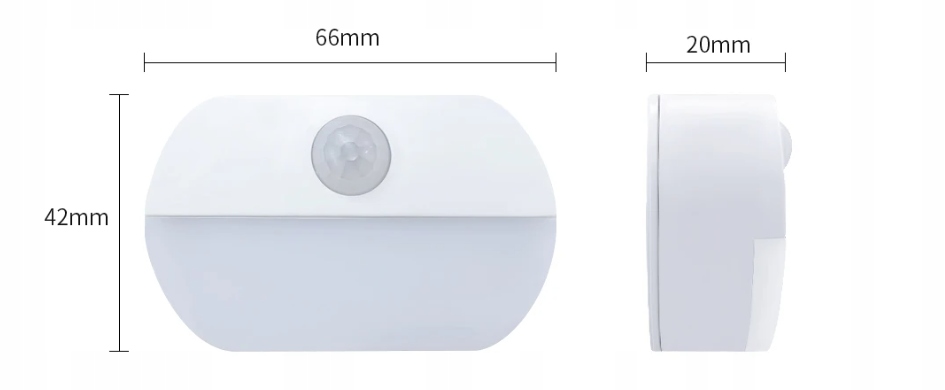 Lampka LED z czujnikiem ruchu MAŁA Lampka LED na korytarz z czujnikiem Kolekcja lampka nocna