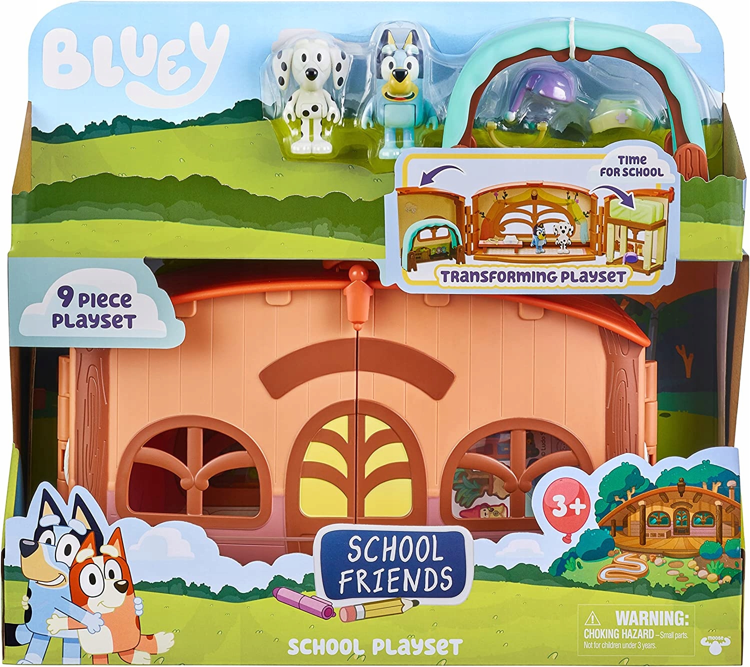 

Domek Bluey Figurka Blue Chloe Szkoła Calypso