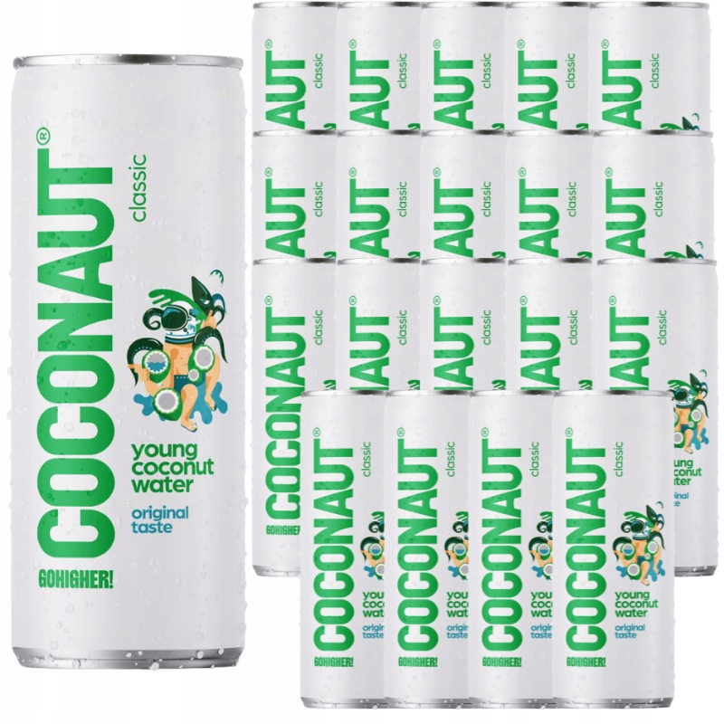 Woda Kokosowa z Młodego Kokosa 100% Naturalna Izotonik Coconaut 20x 320 ml