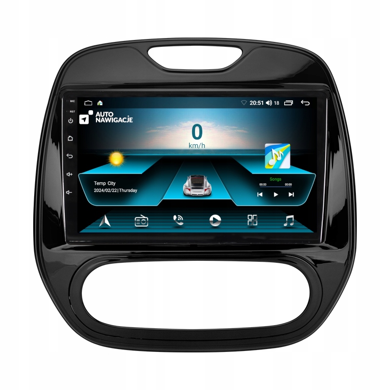 Radio Nawigacja Gps Renault Captur 2013-2017 Android Carplay Bluetooth 64GB