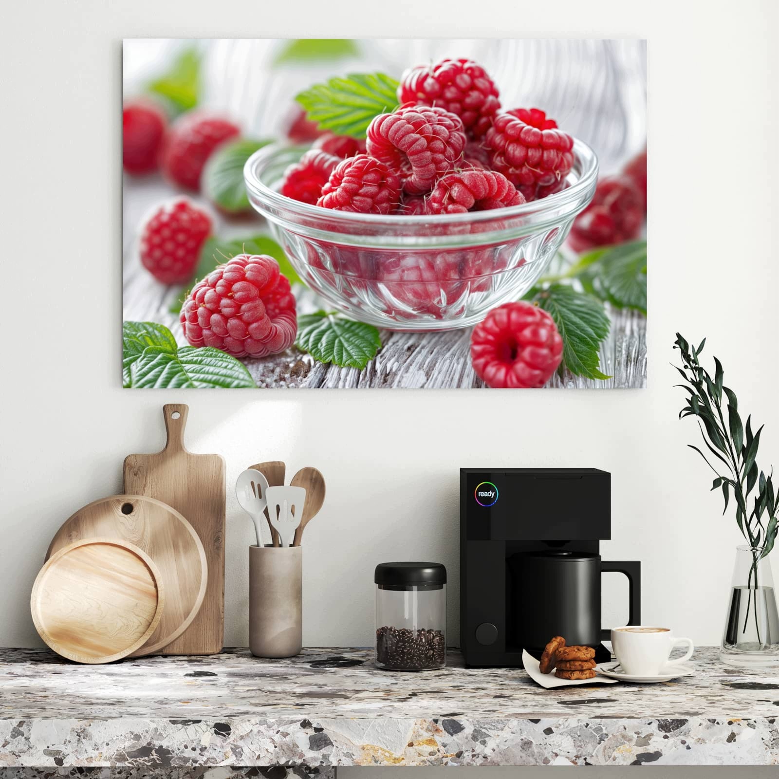 Magnetická tabule Svěží Maliny 90 × 60 cm