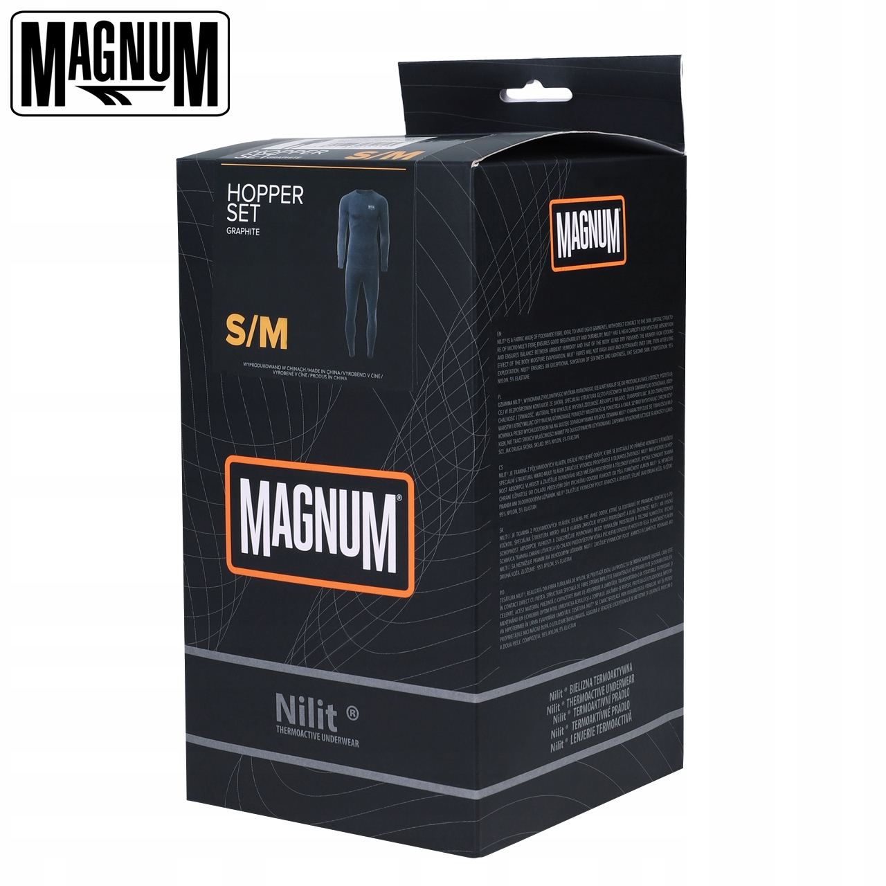 Bielizna Termoaktywna Męska MAGNUM HOPPER SET Bluza Spodnie Bezszwowe XXL Właściwości odprowadzające wilgoć