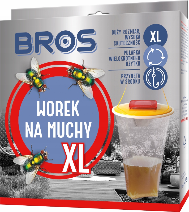 

Bros worek XL ze środkiem wabiącym na muchy łapka