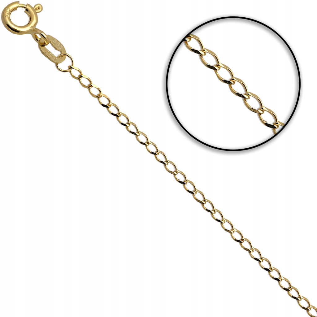 ZESTAW KOMUNIA CHRZEST ŁAŃCUSZEK I KRZYŻYK PR585 Komunijny Materiał Złoto