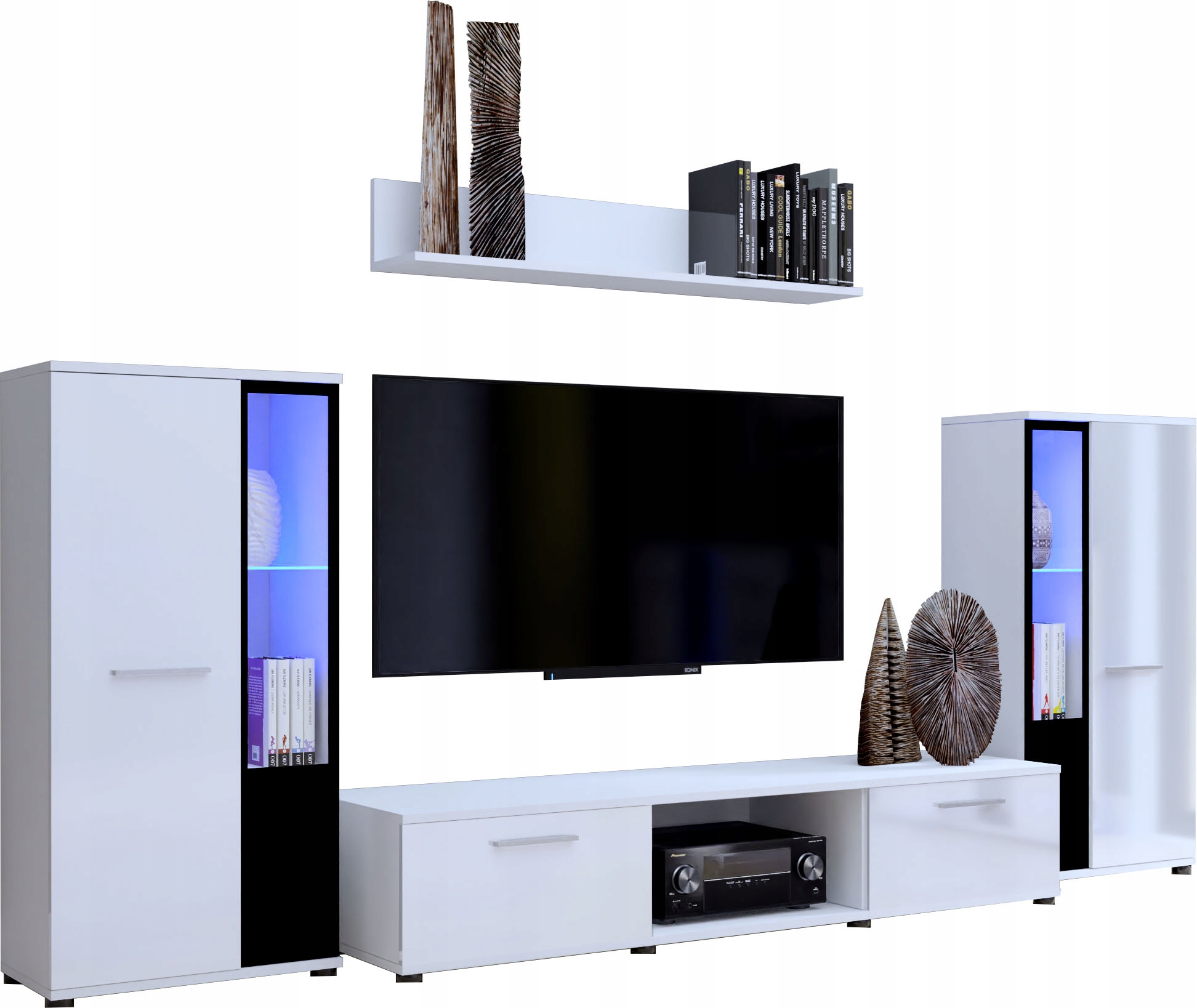 

Meblościanka Cube biały mat meble pokojowe