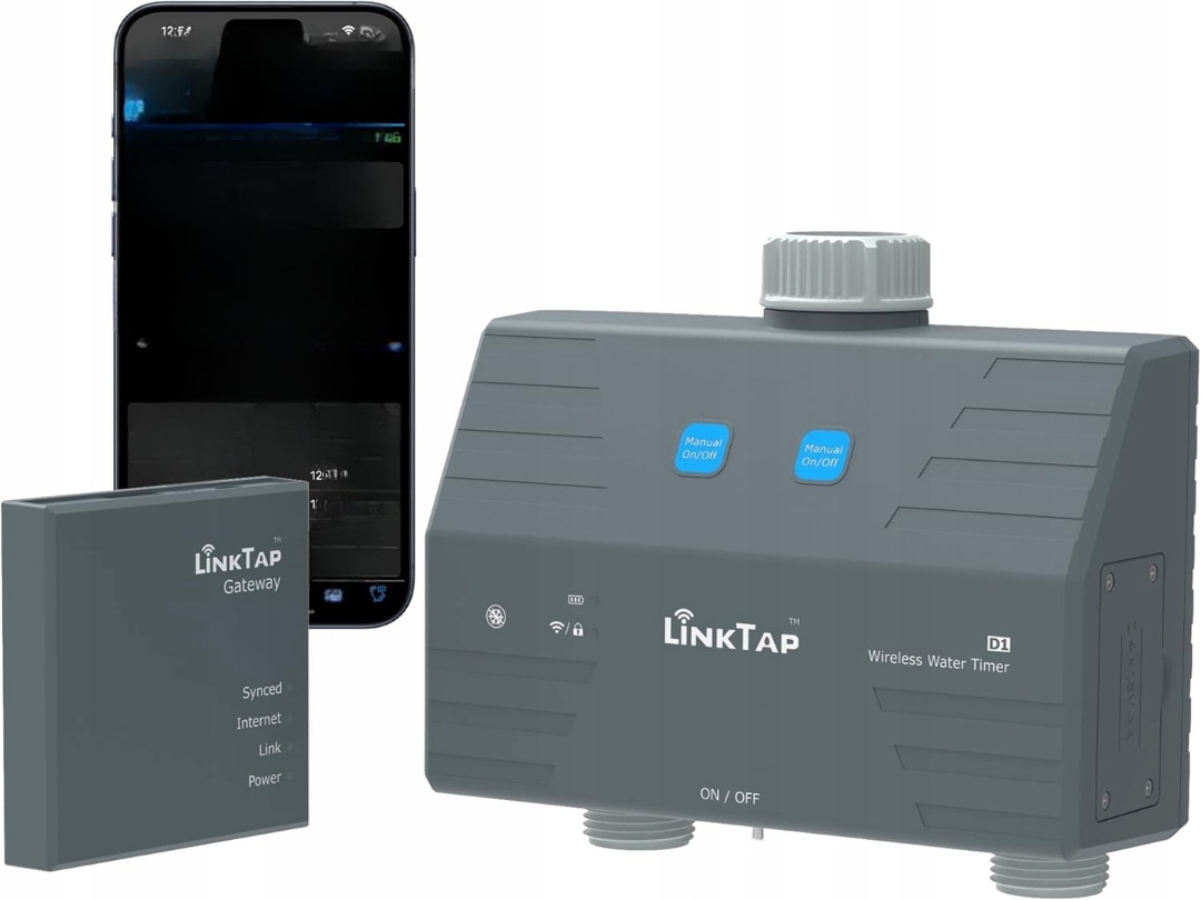Systém Časovač Ovládač Zavlažovania Záhrady Vodný Linktap D1 2 Zóny Časovač