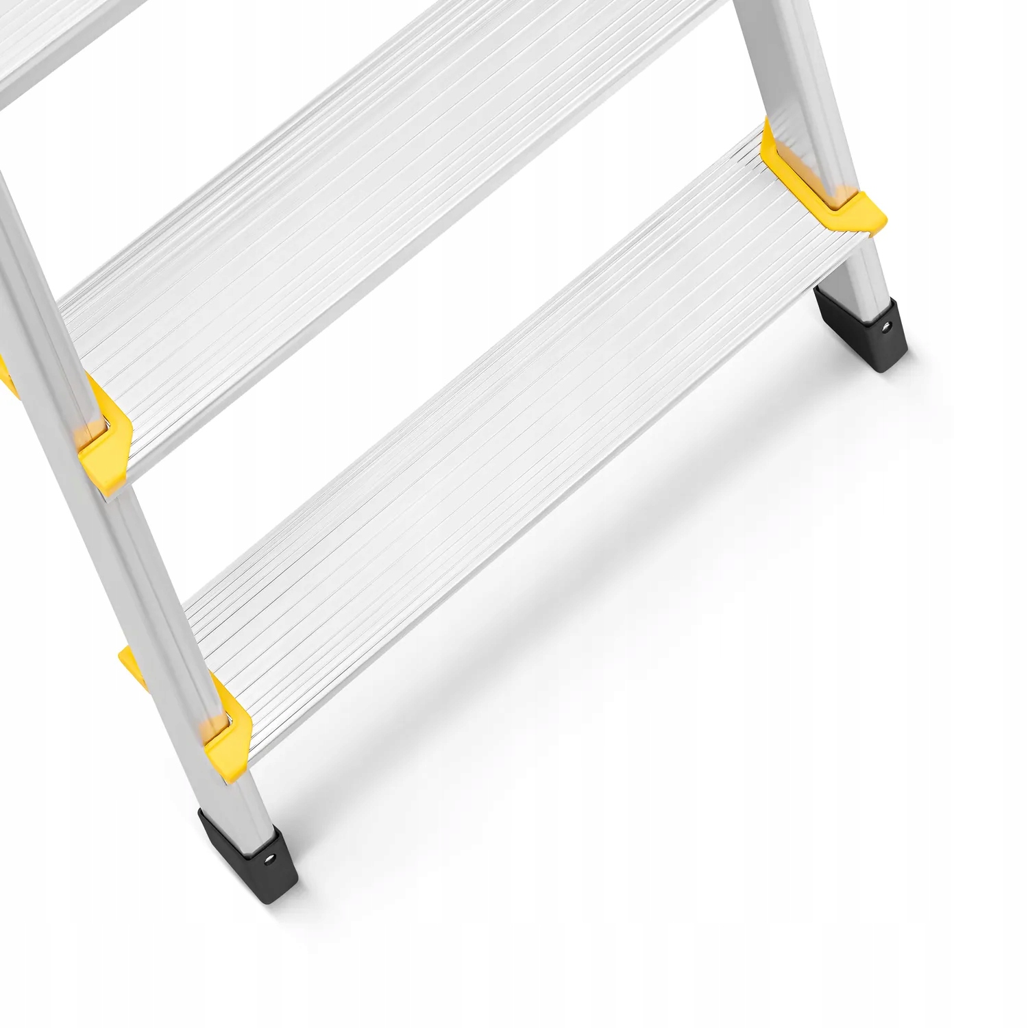 Drabina aluminiowa domowa dwustronna składana HIGHER 2x6 stopni taboret podnóżek schodek — 22