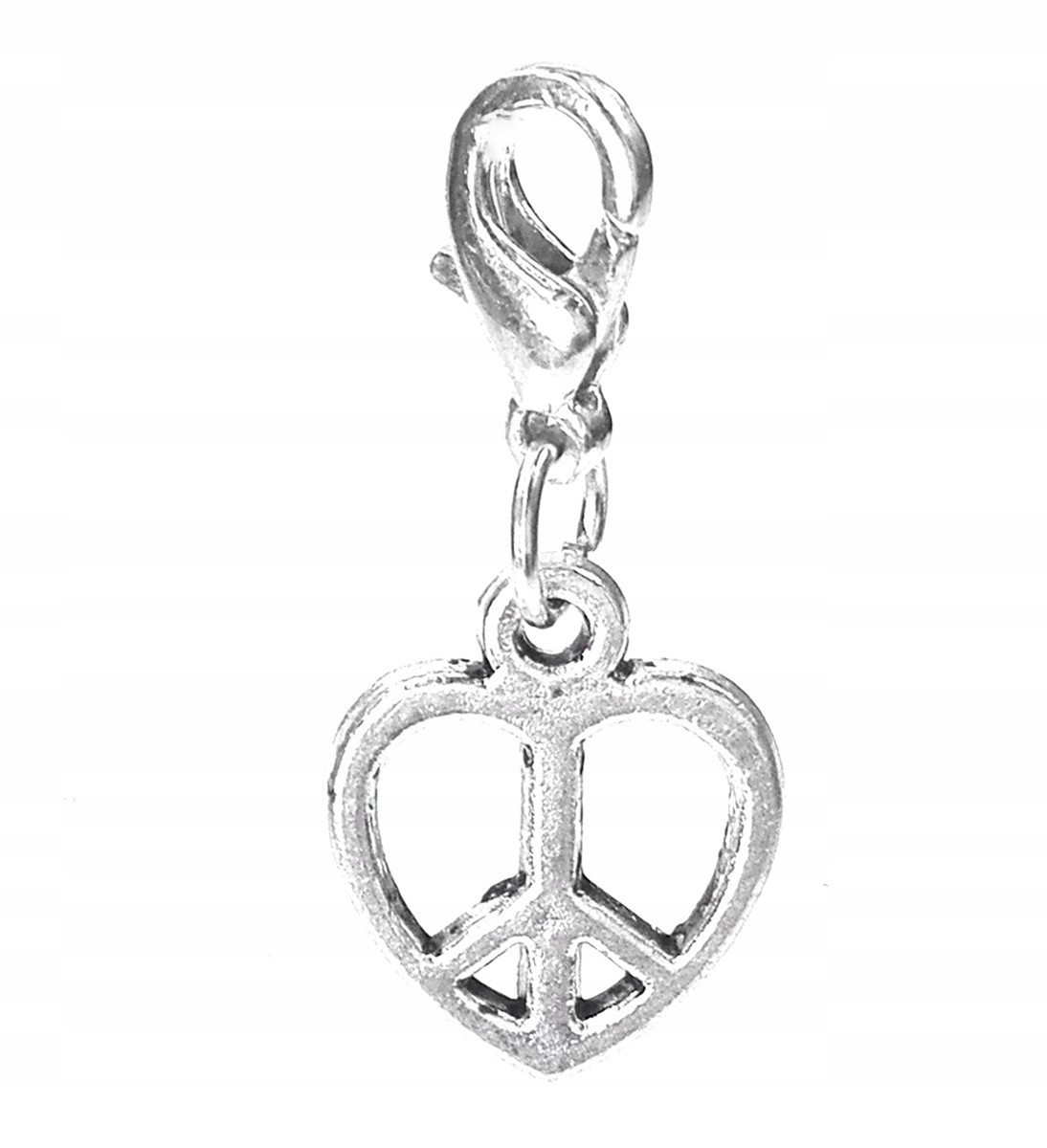

Zawieszka charms serce peace