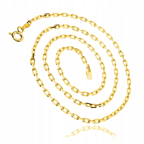 Stříbrný řetízek 45 cm vzorek 925 pozlacený