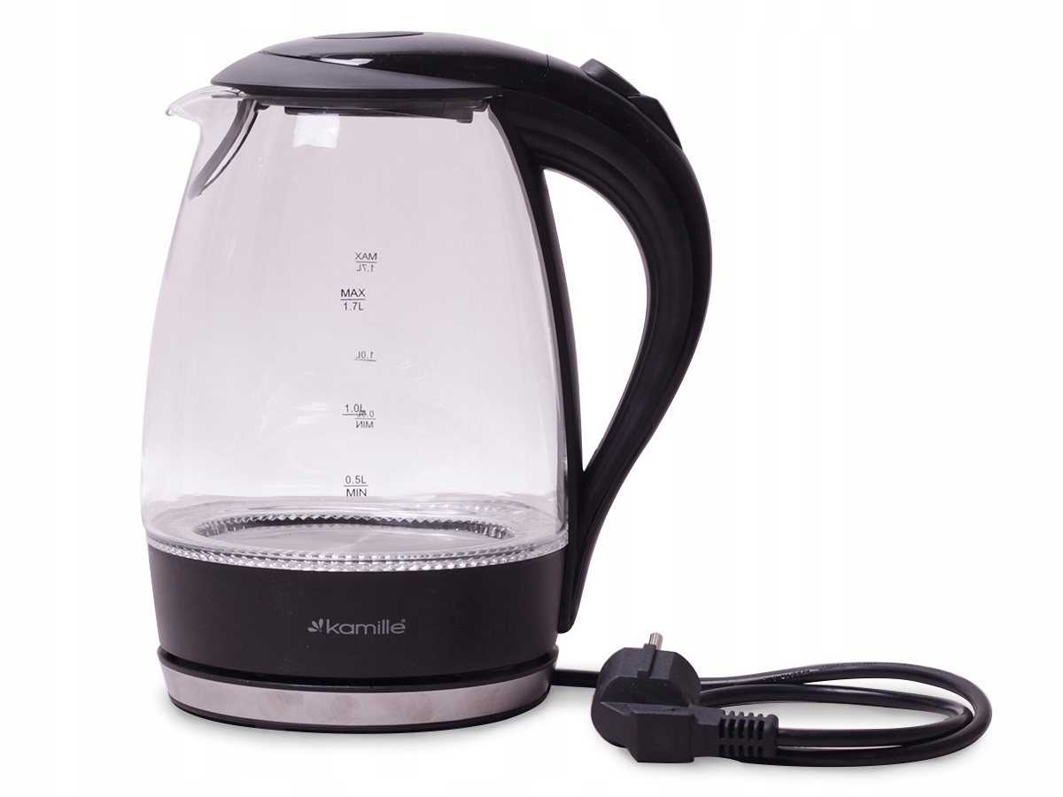 

Szklany Czajnik Elektryczny Led 1,7L Kamille