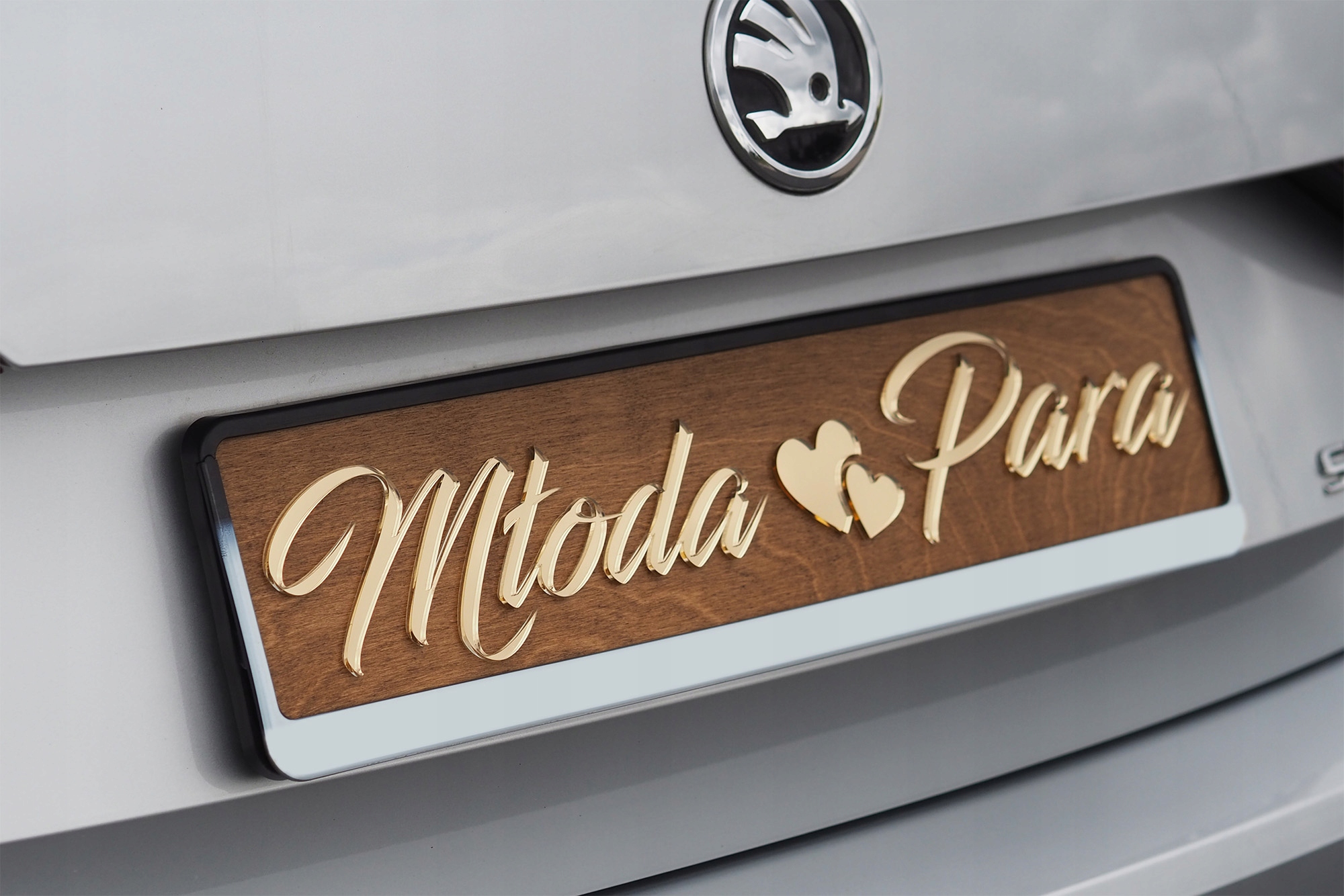 RUSTYKALNE Tablice Ślubne do ramek rejestracyjnych EAN (GTIN) 5903896141152