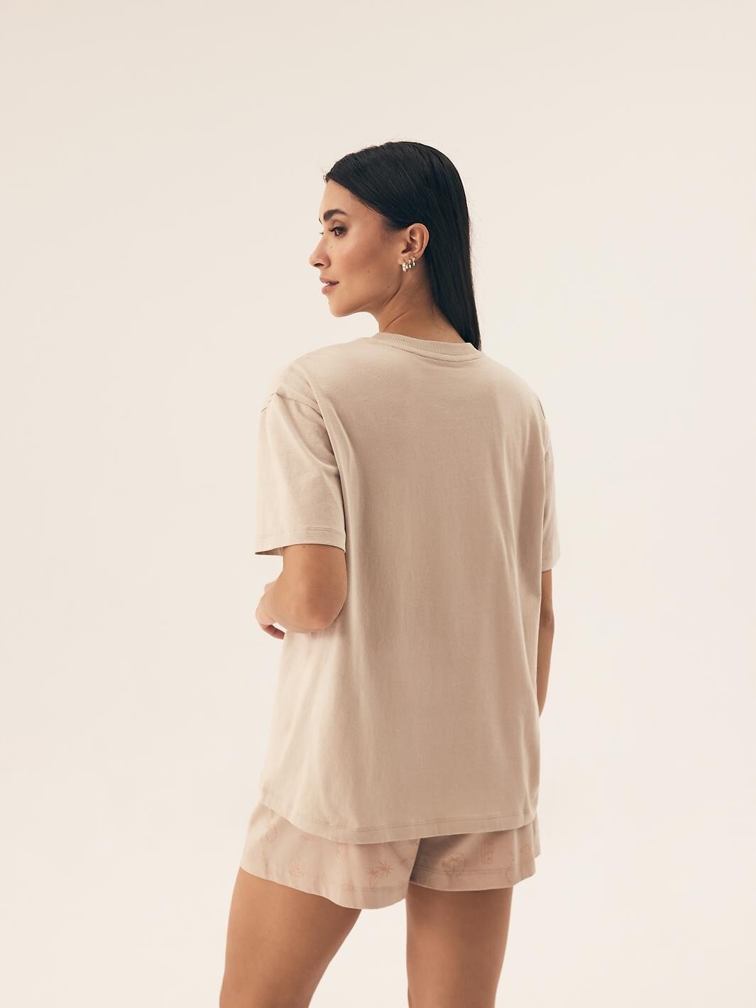 Piżama Henderson Ladies 42672 Nules Kr/R S-2Xl S nude Dekolt okrągły