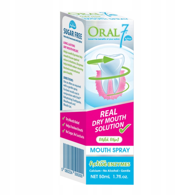

ORAL7 nawilżający spray na suchość jamy ustnej