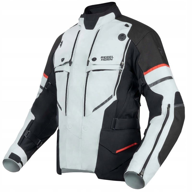 KURTKA TEKSTYLNA REBELHORN RANGE GREY/BLACK/RED [Rozmiar: S]