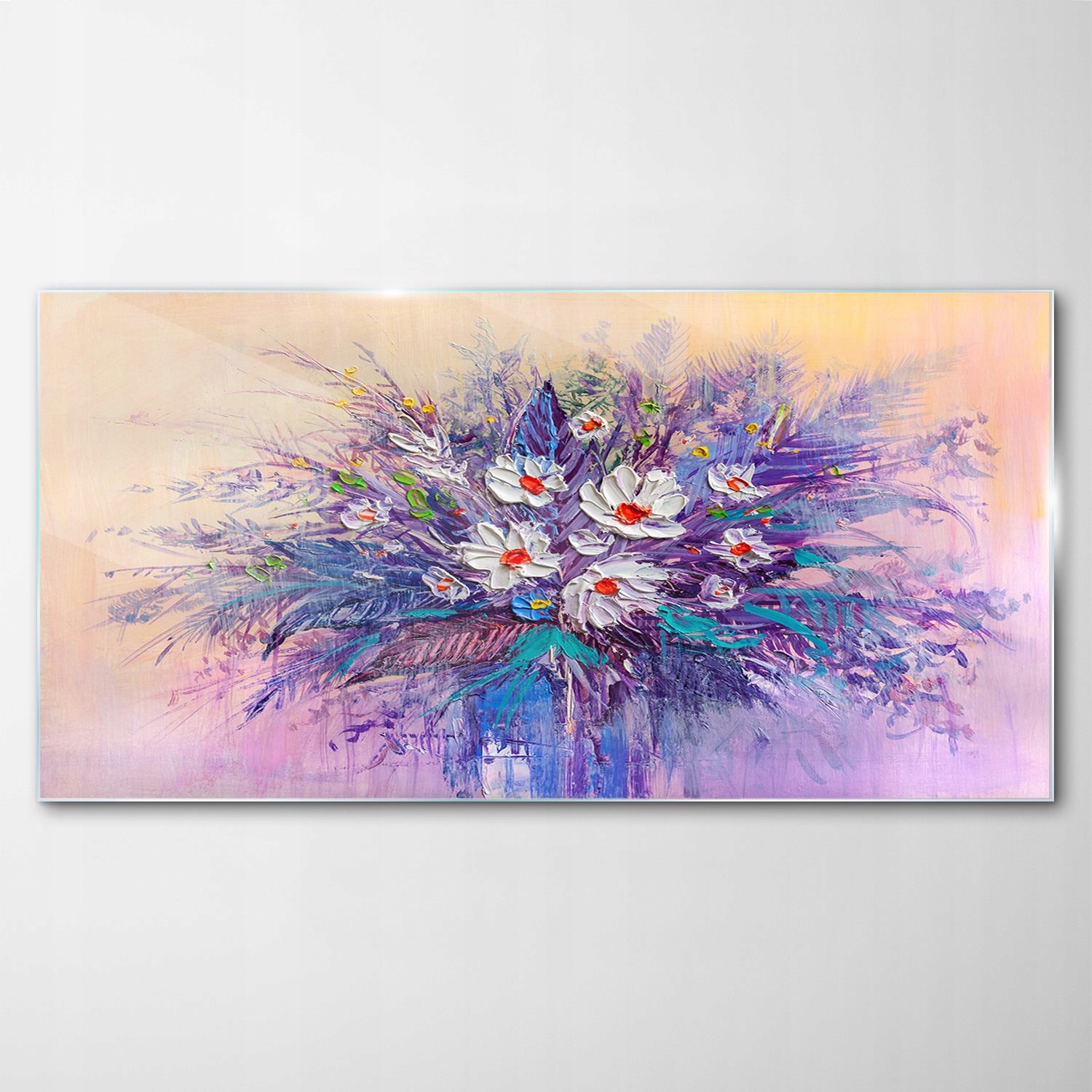

Hartowany Obraz Szklany Stokrotki Kwiaty 140x70