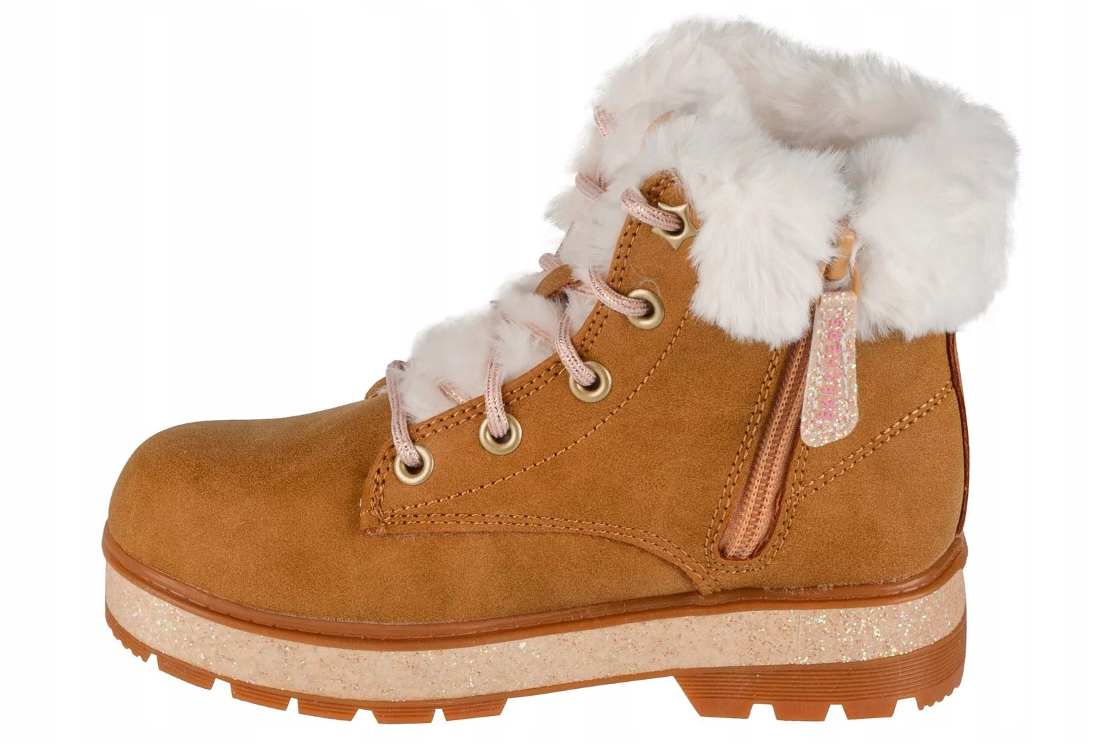 Skechers Botki Dziecięce Brązowe Z Futerkiem 37 6DG