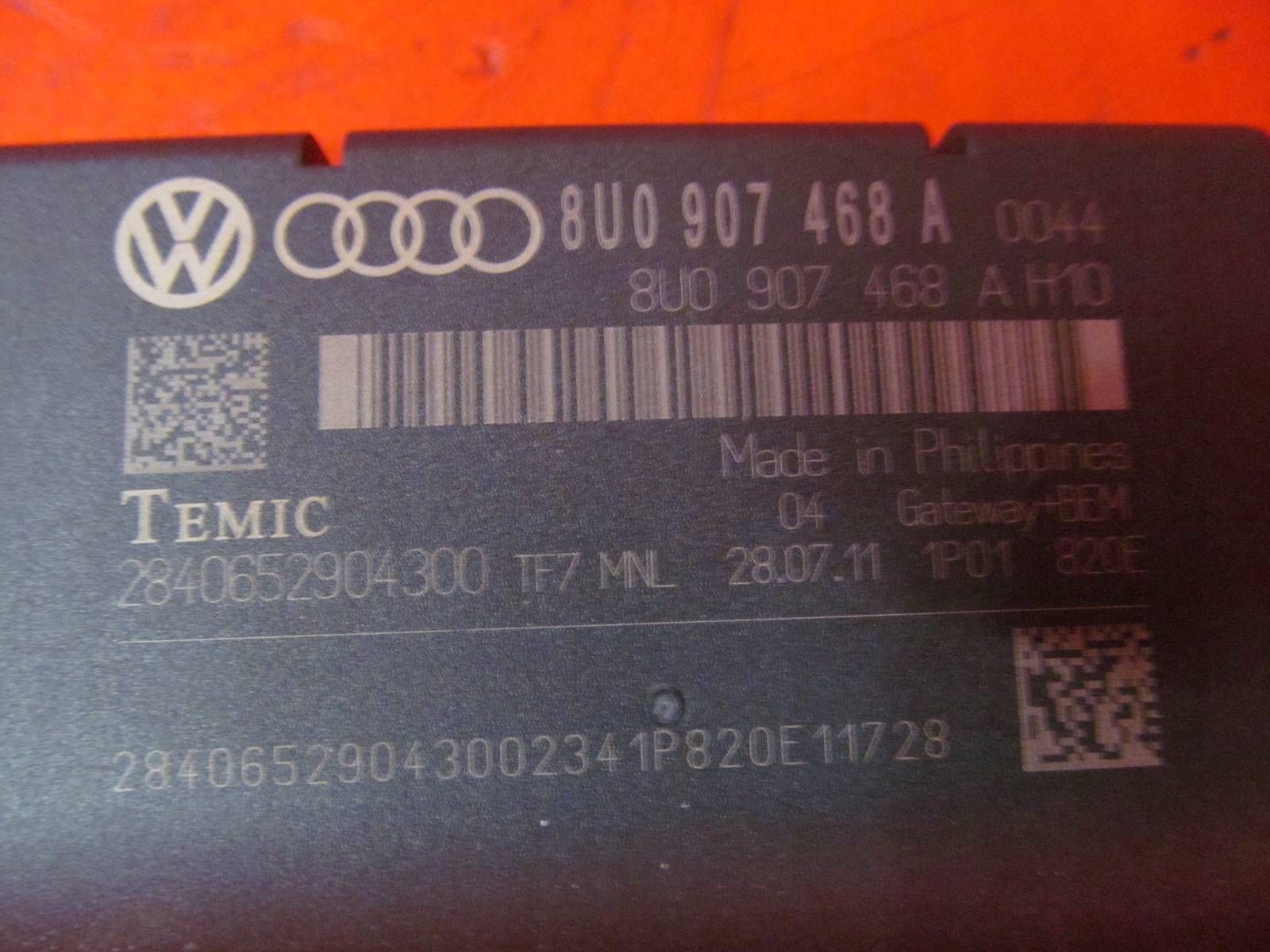 AUDI A1 S1 and 1 8X Q3 8U module control unit GATEWAY 8U0907468A
