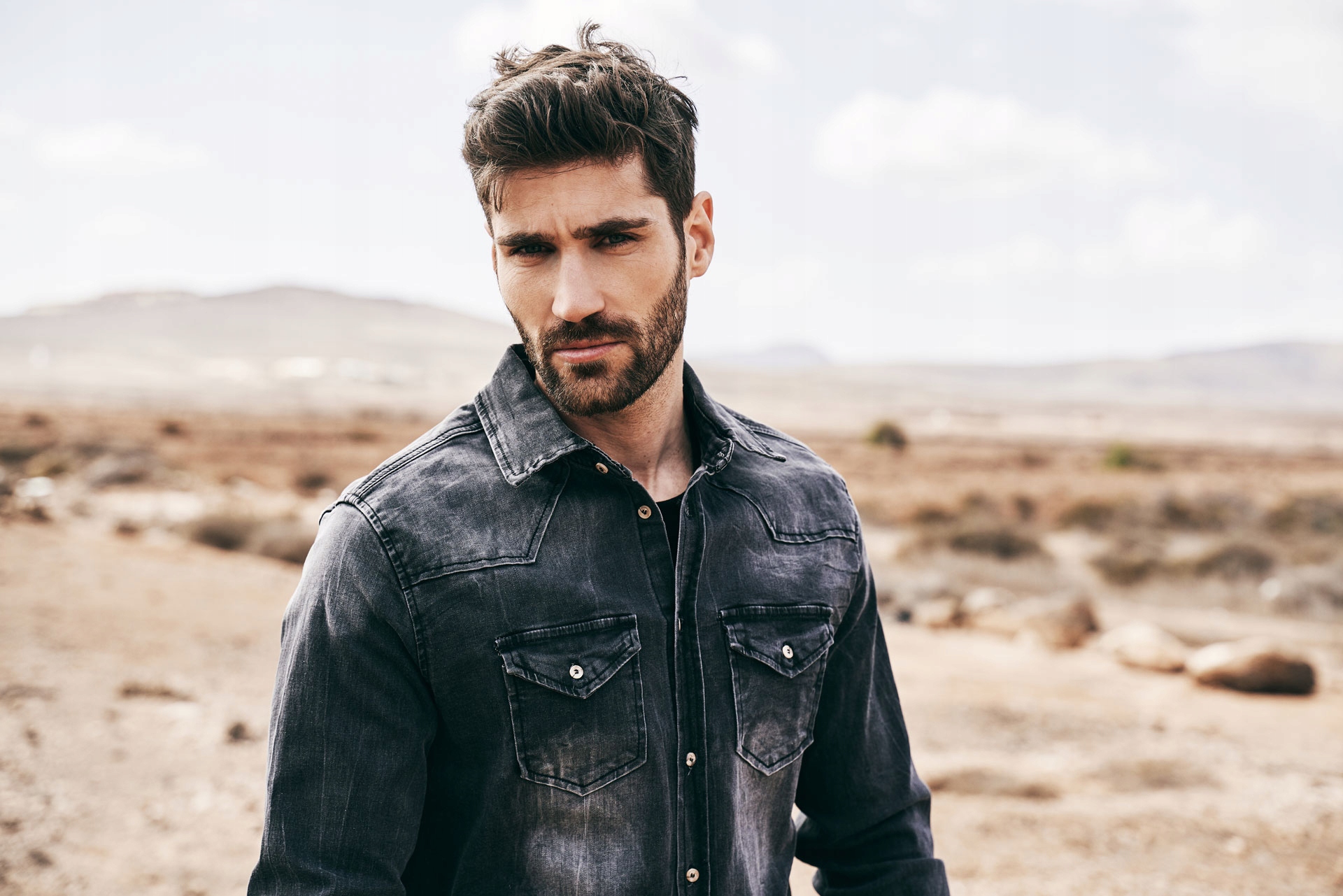 Koszula BRANDIT Riley Denim Shirt black L Marka Brandit