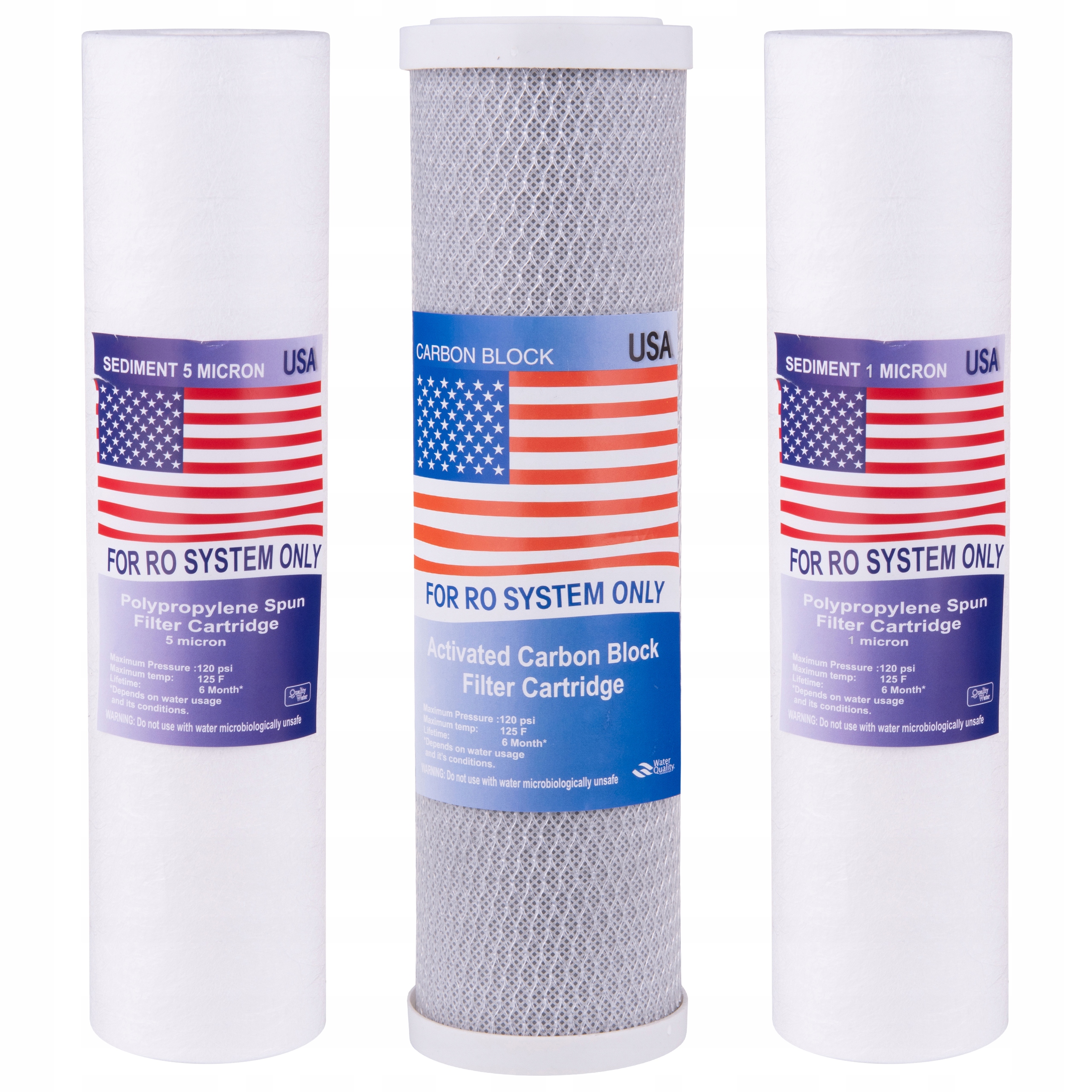 ZESTAW FILTRÓW PÓŁROCZNY OSMOZA USA RO5 RO6 RO7
