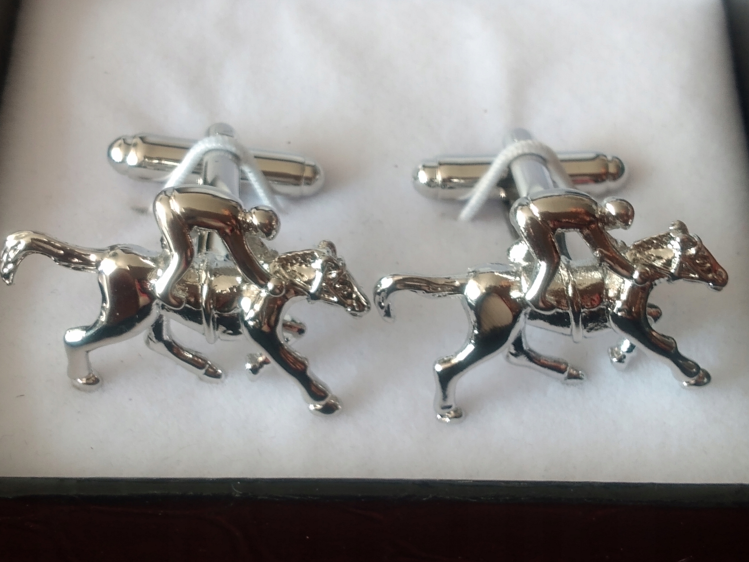 Manžetové knoflíčky na košili kůň jezdec hra Polo