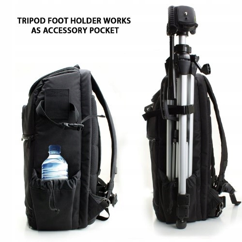 USA GEAR Plecak Na Aparat DSLR Z Przegrodą Na Laptop 43 cm Wodoodporny — miniatura 5