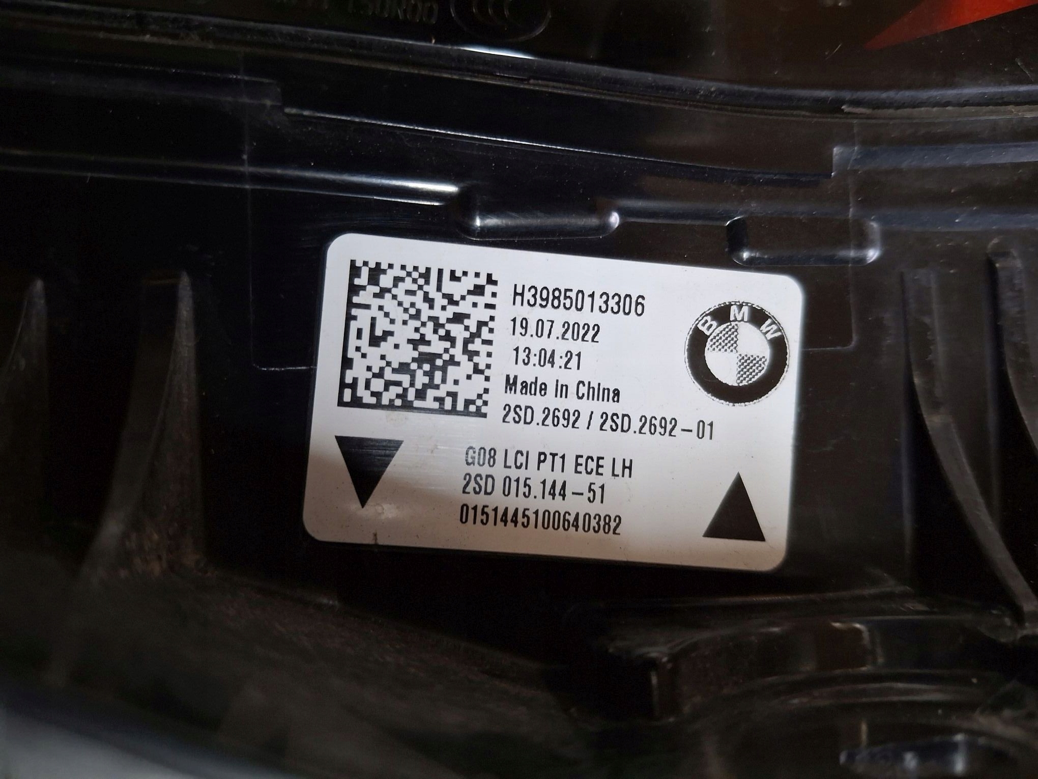 light rear left NAROZNA LED BMW X3 G01 LIFT 2022R->