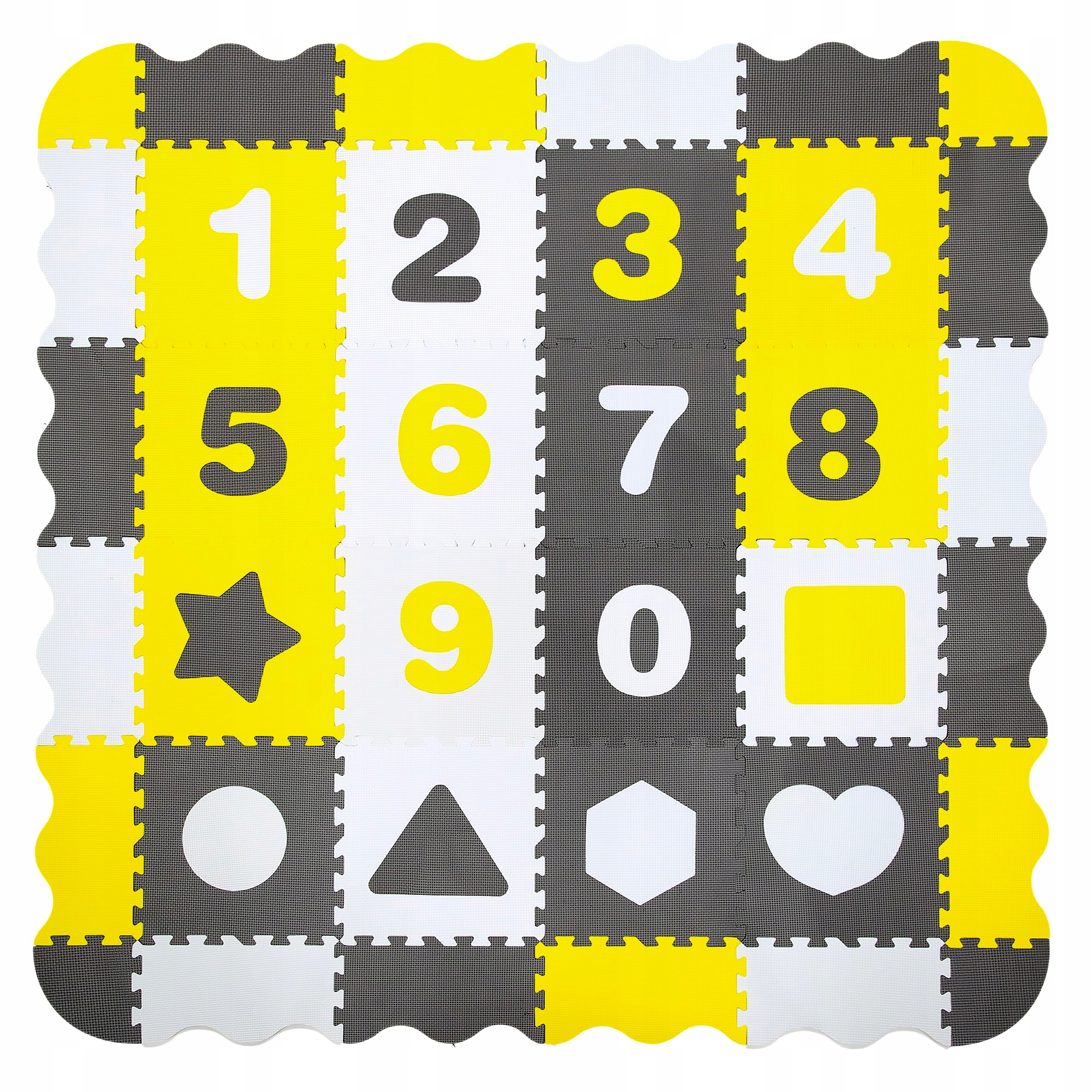 MATA EDUKACYJNA PUZZLE PIANKOWE CYFRY DUŻE 36 szt. 150x150 KOJEC 3w1 XXL EAN (GTIN) 5904204234405