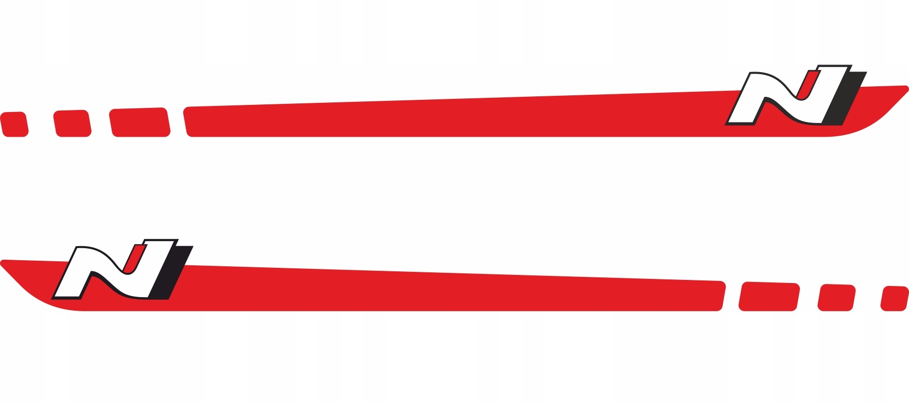 Samolepky Hyundai i30 Boční pásy N-Line