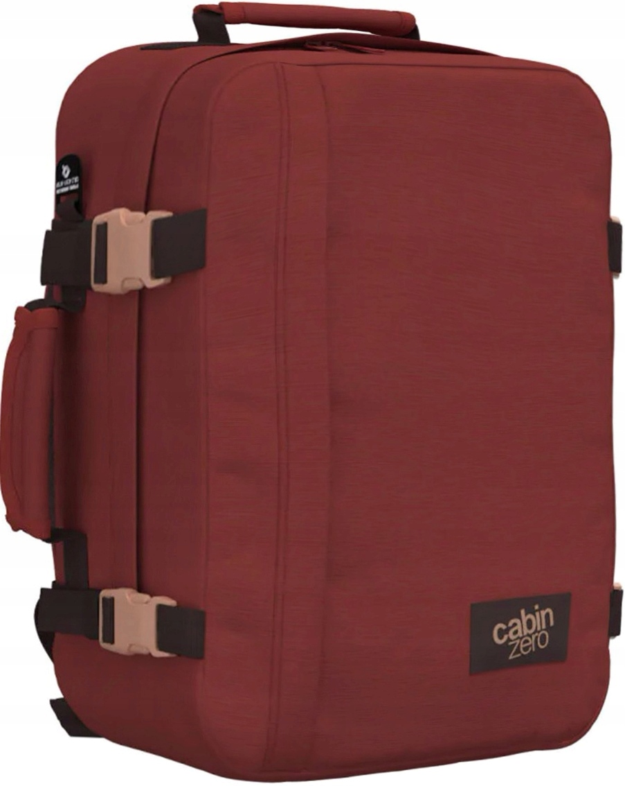 PL178 Plecak Cabinzero 40x30x20 podręczny WizzAir CZ082406 sangria red