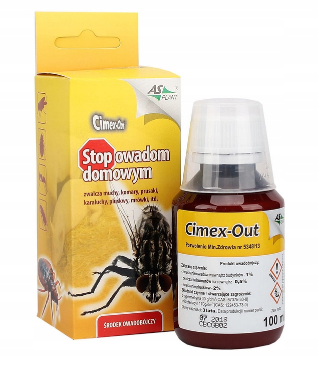 

Cimex-out Oprysk Na Pchły Pluskwy I Meszki 100 ML