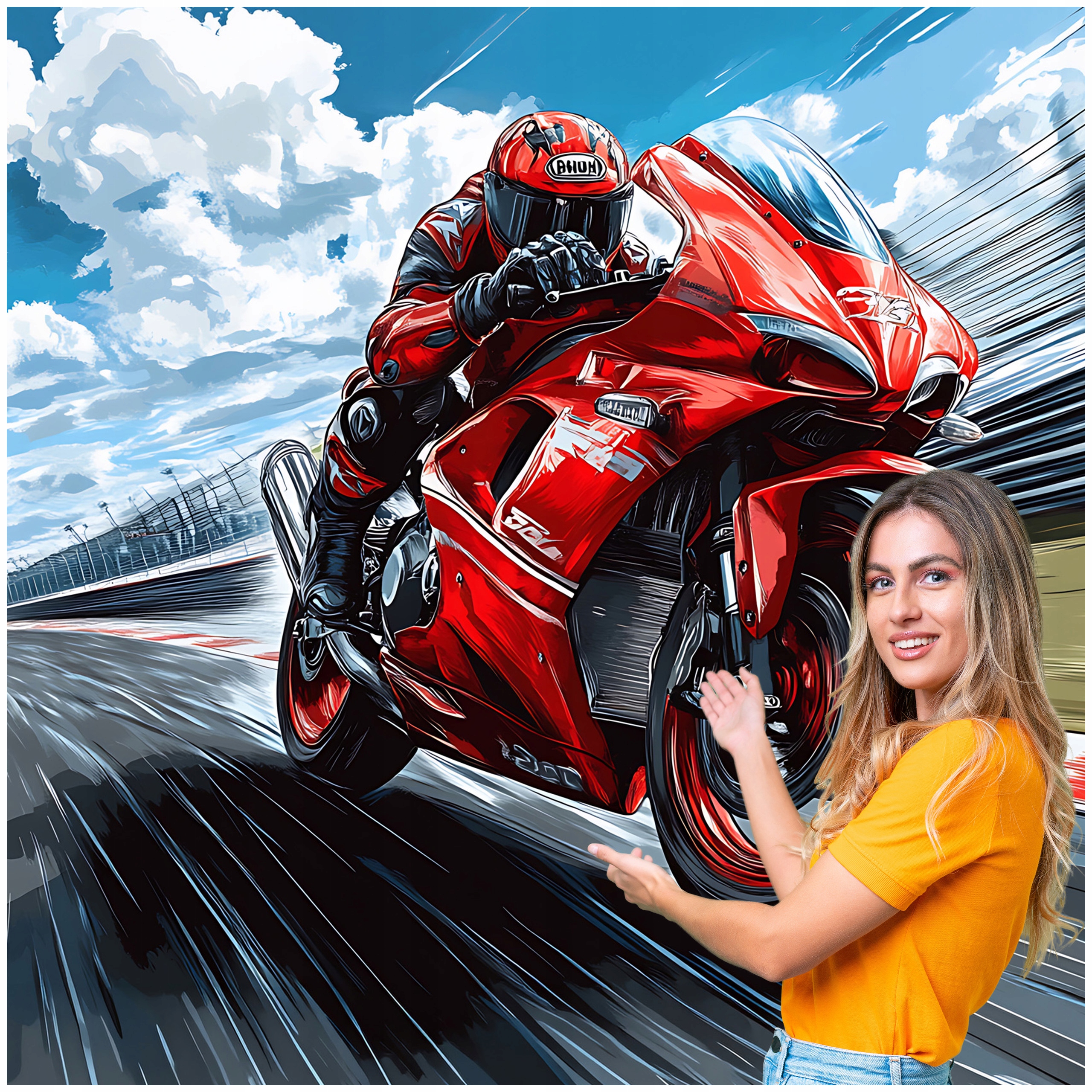 Fototapeta 3D Pro Mládež Auto Motocykl 196x260 DMSM05W