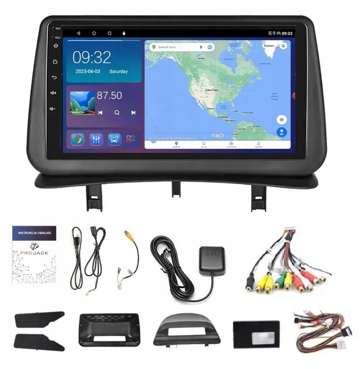 Gps Navigace Renault Clio 2005-2014 Wifi Bt Carplay Usb 2GB 64GB