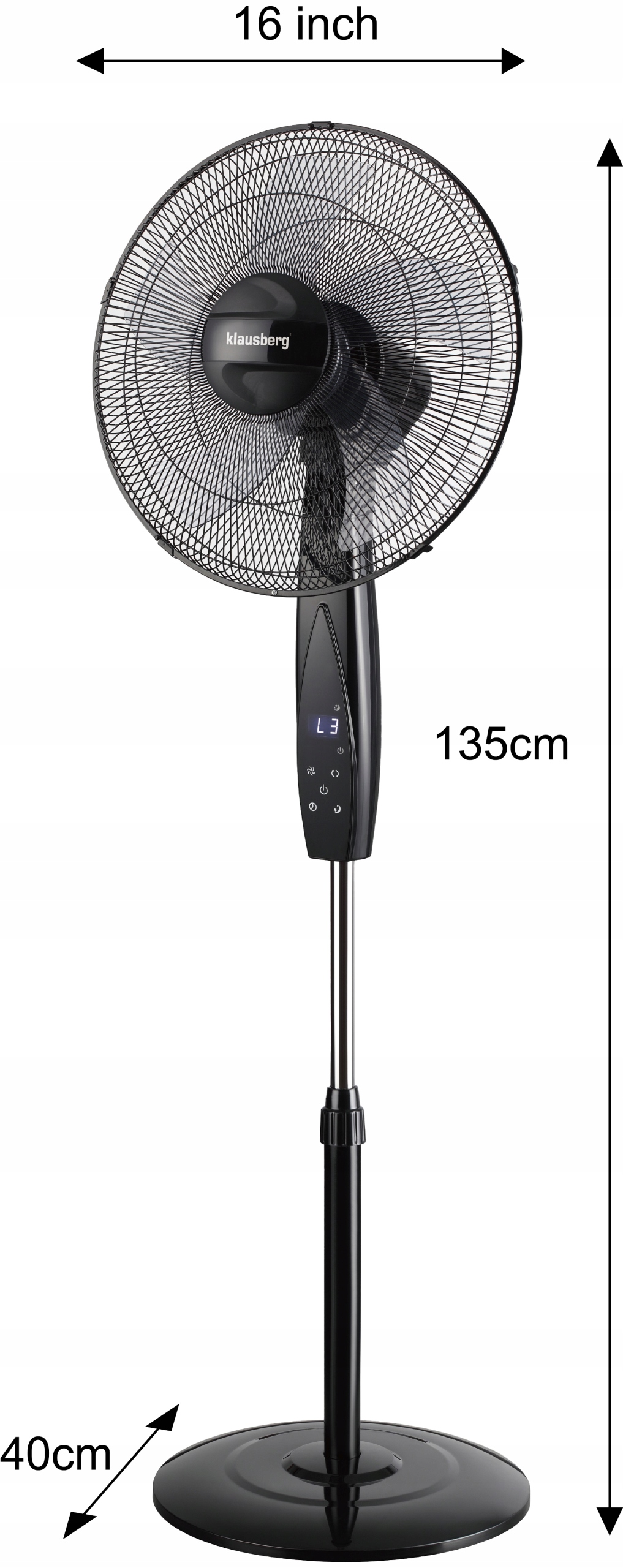 WENTYLATOR WIATRAK PODLOGOWY STOJACY Z PILOTEM WENTYLATOR DOMOWY STOJACY Kod producenta KB-7718